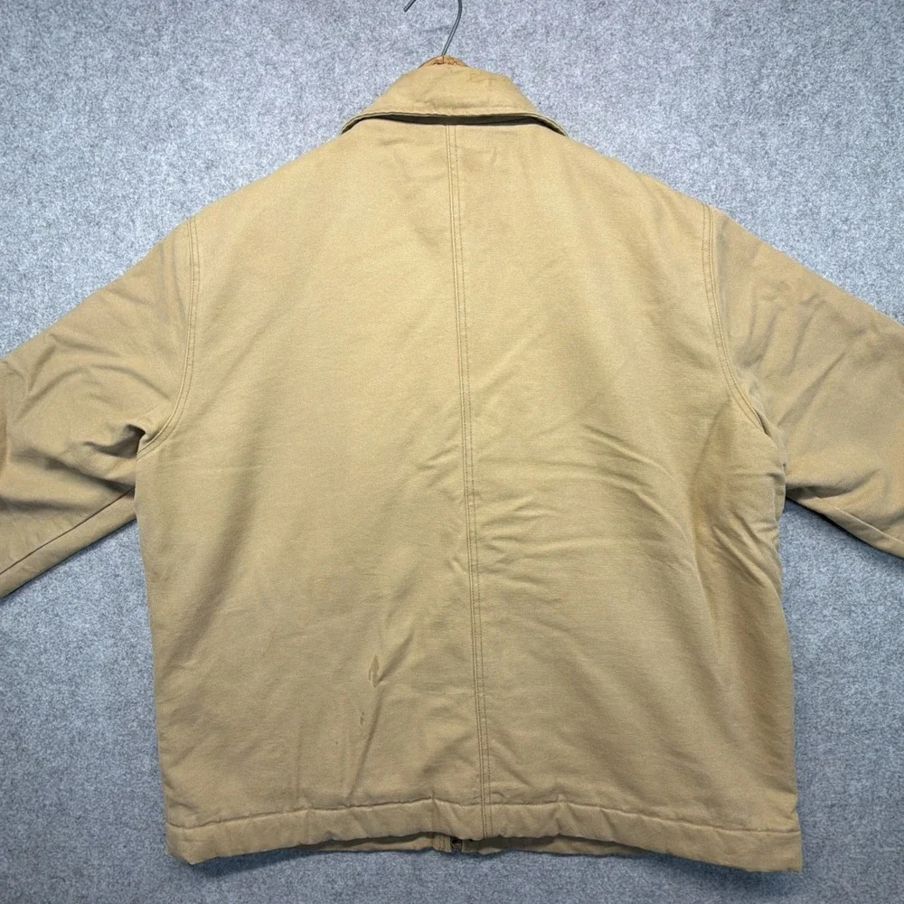 Vintage American Eagle Jacket Mens XXL Sherpa Lined Canvas Chore Barn Coat